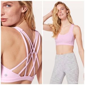 Lululemon Free to be Serene bra Pearl Pink size 6
